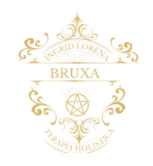Brasão dourado Ingrid Lorena, Bruxa, Terapia Holística